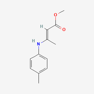 molecular formula C12H15NO2 B12219500 Methyl 3-(p-tolylamino)but-2-enoate 