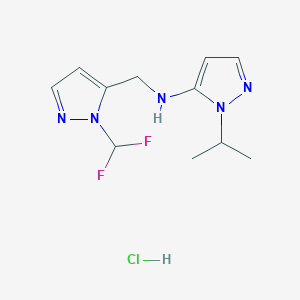 N-{[1-(difluoromethyl)-1H-pyrazol-5-yl]methyl}-1-isopropyl-1H-pyrazol-5-amine