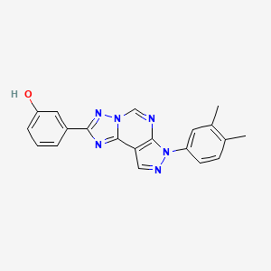 3-[7-(3,4-dimethylphenyl)-7H-pyrazolo[4,3-e][1,2,4]triazolo[1,5-c]pyrimidin-2-yl]phenol