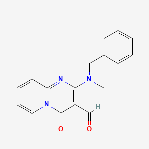 molecular formula C17H15N3O2 B12219528 2-[benzyl(methyl)amino]-4-oxo-4H-pyrido[1,2-a]pyrimidine-3-carbaldehyde 