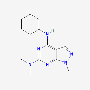 [4-(Cyclohexylamino)-1-methylpyrazolo[5,4-d]pyrimidin-6-yl]dimethylamine