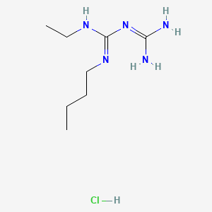 molecular formula C8H20ClN5 B1221954 Etoformin hydrochloride CAS No. 53597-26-5