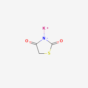 molecular formula C3H2KNO2S B12219544 2,4-Thiazolidinedione, potassium salt CAS No. 39131-10-7