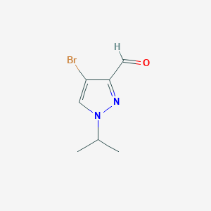 molecular formula C7H9BrN2O B12219618 4-Bromo-1-isopropyl-1H-pyrazole-3-carbaldehyde 