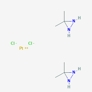 molecular formula C6H16Cl2N4Pt B1221968 Dimethylaziridine platinum(II) CAS No. 92139-46-3