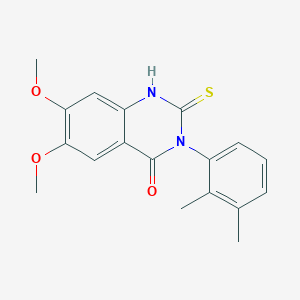 3-(2,3-dimethylphenyl)-6,7-dimethoxy-2-sulfanylquinazolin-4(3H)-one