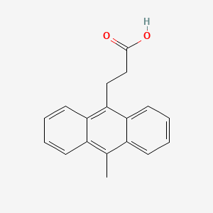 molecular formula C18H16O2 B1221969 3-(10-Methyl-anthracen-9-YL)-propionic acid 