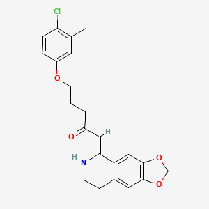 (1Z)-5-(4-chloro-3-methylphenoxy)-1-(7,8-dihydro[1,3]dioxolo[4,5-g]isoquinolin-5(6H)-ylidene)pentan-2-one