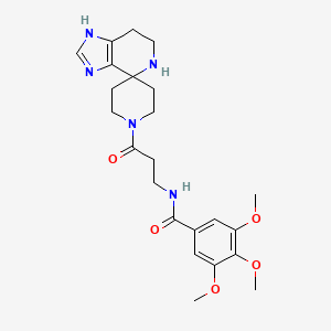 N-(3-oxo-3-spiro[4,5,6,7-tetrahydroimidazo[4,5-c]pyridine-4,4'-piperidine]-10-ylpropyl)(3,4,5-trimethoxyphenyl)carboxamide