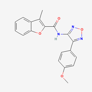 N-[4-(4-methoxyphenyl)-1,2,5-oxadiazol-3-yl]-3-methyl-1-benzofuran-2-carboxamide