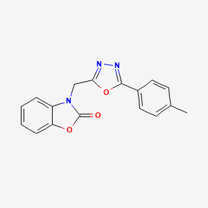 3-{[5-(4-methylphenyl)-1,3,4-oxadiazol-2-yl]methyl}-1,3-benzoxazol-2(3H)-one