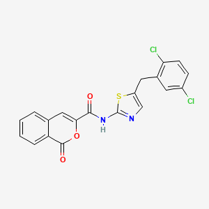 N-[5-(2,5-dichlorobenzyl)-1,3-thiazol-2-yl]-1-oxo-1H-isochromene-3-carboxamide