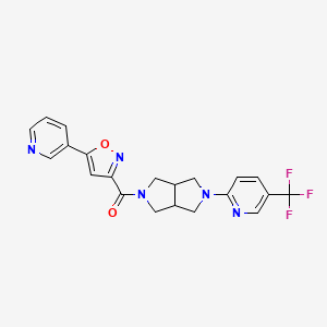 2-{5-[5-(Pyridin-3-yl)-1,2-oxazole-3-carbonyl]-octahydropyrrolo[3,4-c]pyrrol-2-yl}-5-(trifluoromethyl)pyridine