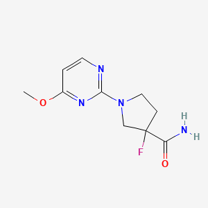 3-Fluoro-1-(4-methoxypyrimidin-2-yl)pyrrolidine-3-carboxamide