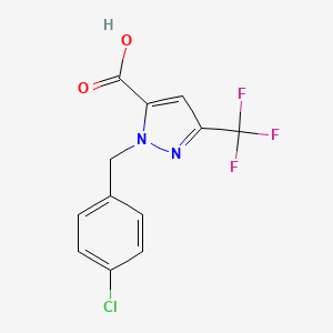 1-(4-Chlorobenzyl)-3-(trifluoromethyl)-1H-pyrazole-5-carboxylic acid