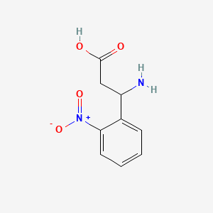 molecular formula C9H10N2O4 B1221991 3-氨基-3-(2-硝基苯基)丙酸 CAS No. 5678-48-8