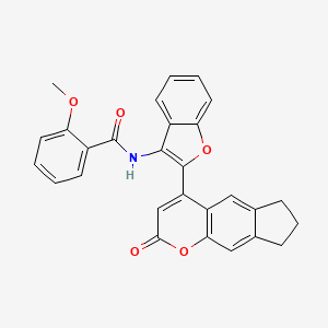 2-methoxy-N-[2-(2-oxo-2,6,7,8-tetrahydrocyclopenta[g]chromen-4-yl)-1-benzofuran-3-yl]benzamide