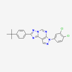 2-(4-tert-butylphenyl)-7-(3,4-dichlorophenyl)-7H-pyrazolo[4,3-e][1,2,4]triazolo[1,5-c]pyrimidine