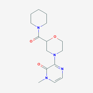 1-Methyl-3-[2-(piperidine-1-carbonyl)morpholin-4-yl]-1,2-dihydropyrazin-2-one