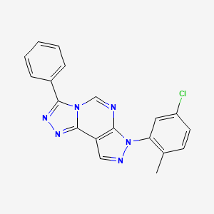 7-(5-chloro-2-methylphenyl)-3-phenyl-7H-pyrazolo[4,3-e][1,2,4]triazolo[4,3-c]pyrimidine