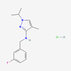 N-(3-fluorobenzyl)-1-isopropyl-4-methyl-1H-pyrazol-3-amine