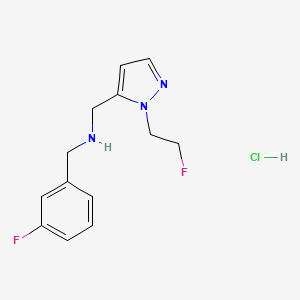 (3-fluorobenzyl){[1-(2-fluoroethyl)-1H-pyrazol-5-yl]methyl}amine