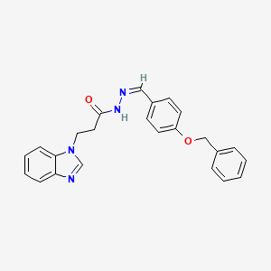 3-(1H-benzimidazol-1-yl)-N'-{(Z)-[4-(benzyloxy)phenyl]methylidene}propanehydrazide