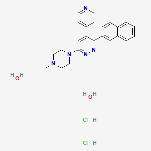 molecular formula C24H29Cl2N5O2 B12220114 MW-150 dihydrochloride dihydrate 