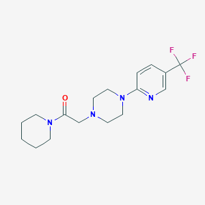 1-(Piperidin-1-yl)-2-{4-[5-(trifluoromethyl)pyridin-2-yl]piperazin-1-yl}ethan-1-one