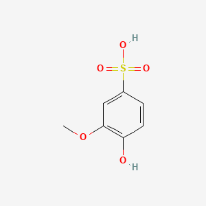molecular formula C7H8O5S B1222031 4-羟基-3-甲氧基苯磺酸 CAS No. 7134-11-4