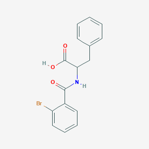 molecular formula C16H14BrNO3 B12220369 Phenylalanine, N-(2-bromobenzoyl)- CAS No. 1396971-96-2