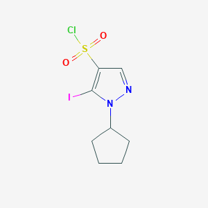 1-Cyclopentyl-5-iodo-1H-pyrazole-4-sulfonyl chloride