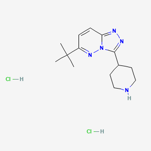 4-{6-Tert-butyl-[1,2,4]triazolo[4,3-b]pyridazin-3-yl}piperidine dihydrochloride