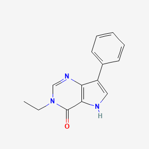 3-ethyl-7-phenyl-3,5-dihydro-4H-pyrrolo[3,2-d]pyrimidin-4-one