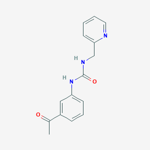 molecular formula C15H15N3O2 B1222045 1-(3-Acetylphenyl)-3-(2-pyridinylmethyl)urea 
