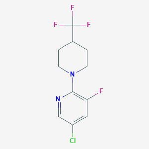 5-Chloro-3-fluoro-2-[4-(trifluoromethyl)piperidin-1-yl]pyridine