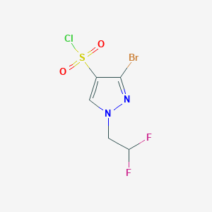 3-Bromo-1-(2,2-difluoroethyl)-1H-pyrazole-4-sulfonyl chloride