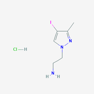 2-(4-Iodo-3-methylpyrazol-1-yl)ethanamine;hydrochloride