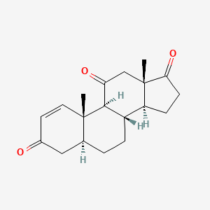 molecular formula C19H24O3 B1222054 5alpha-Androst-1-ene-3,11,17-trione CAS No. 7339-06-2