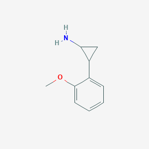 molecular formula C10H13NO B12220543 2-(2-Methoxyphenyl)cyclopropan-1-amine 