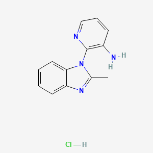 2-(2-methyl-1H-benzimidazol-1-yl)pyridin-3-amine