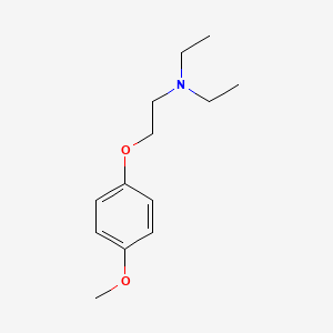 molecular formula C13H21NO2 B1222057 N,N-二乙基-2-(4-甲氧基苯氧基)乙胺 CAS No. 2759-98-0