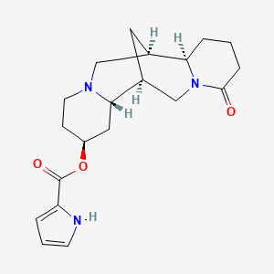 molecular formula C20H27N3O3 B1222060 2-Oxospartein-13-yl 1H-pyrrole-2-carboxylate 