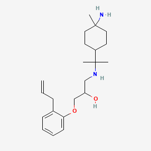 B1222063 1-(2-Allylphenoxy)-3-((1-amino-p-menthane-8-yl)amino)-2-propanol CAS No. 76267-50-0