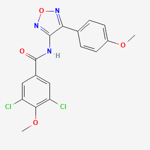 3,5-dichloro-4-methoxy-N-[4-(4-methoxyphenyl)-1,2,5-oxadiazol-3-yl]benzamide