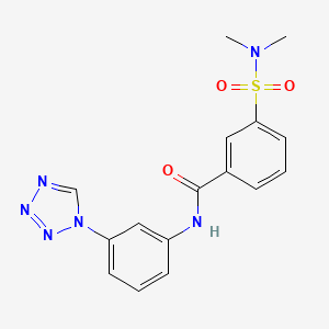 3-(dimethylsulfamoyl)-N-[3-(1H-tetrazol-1-yl)phenyl]benzamide