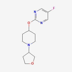 5-Fluoro-2-{[1-(oxolan-3-yl)piperidin-4-yl]oxy}pyrimidine