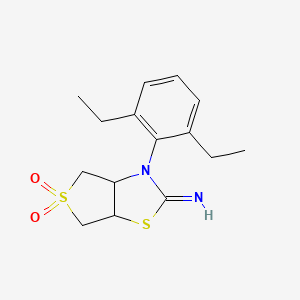 3-(2,6-diethylphenyl)tetrahydrothieno[3,4-d][1,3]thiazol-2(3H)-imine 5,5-dioxide