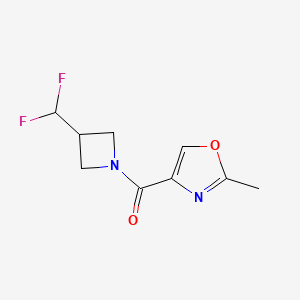 4-[3-(Difluoromethyl)azetidine-1-carbonyl]-2-methyl-1,3-oxazole