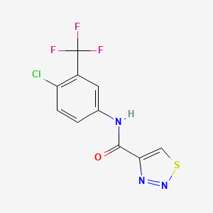 N-[4-chloro-3-(trifluoromethyl)phenyl]-1,2,3-thiadiazole-4-carboxamide